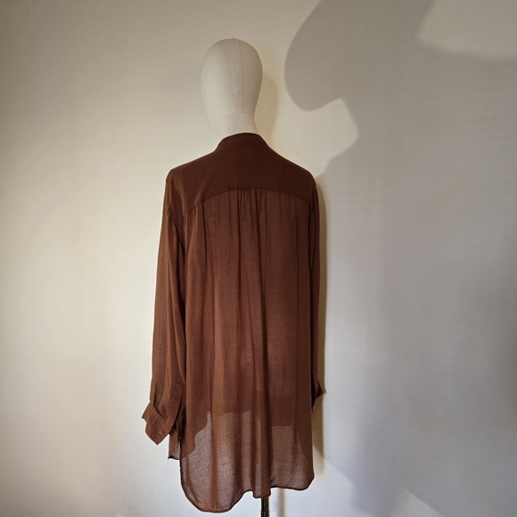 ZARA Flowy Tunic Shirt with Pocket - Picture 2 of 12